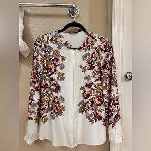 Massimo Dutti Silk Blouse Top size 0 or 2 -Used